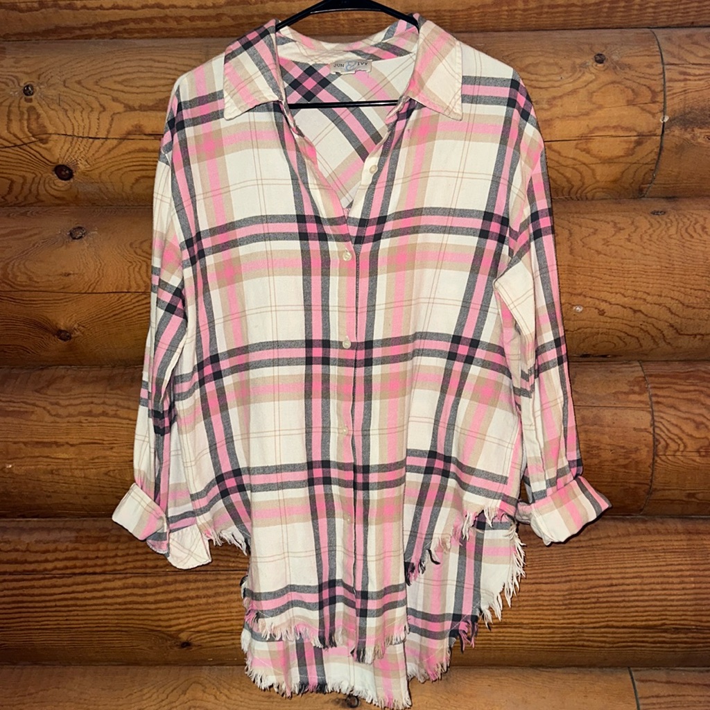 3/$35 Plaid Button Down